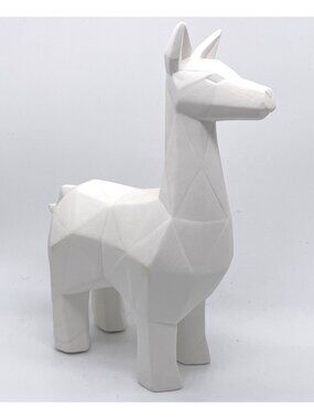MAYCO Faceted Llama Bisque MB1539 Figurine Ceramic Pottery 9.5" Unfinished Art